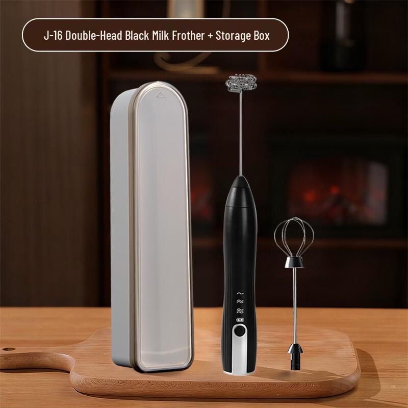 LISM Rechargeable Double-Head Electric Milk Frother