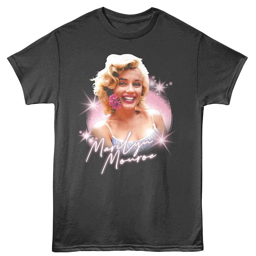 Marilyn Monroe Biting Flower Men s T Shirt 4XL