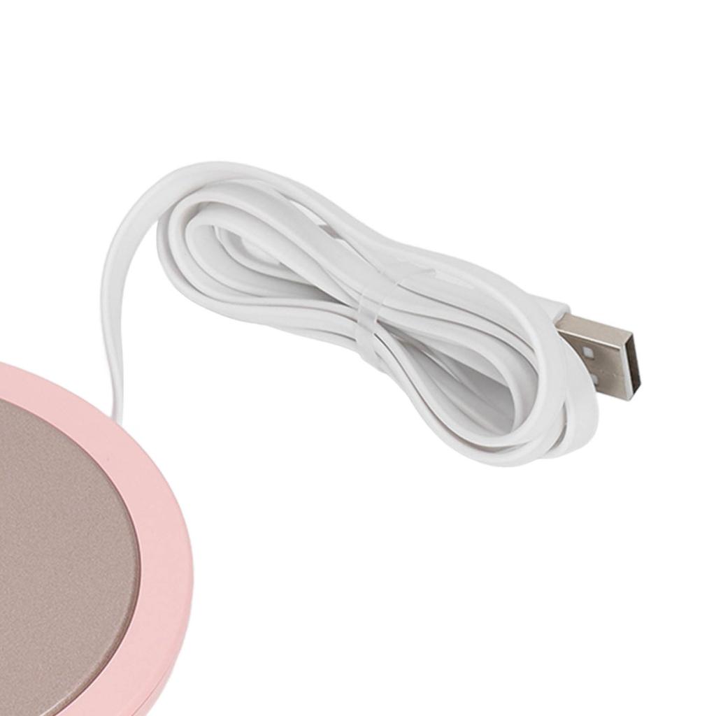 USB Mug Warmer Constant Temp Waterproof Electric Beverage Heating Plate for Ceramic Coffee Cups
