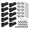 Kiload Aluminum Room Bearing Rod Bracket for Car Roof Carrier Erector Pipe Mounting Compatible with Plus Metal Joint NSJ1 for Clothes Hanging and