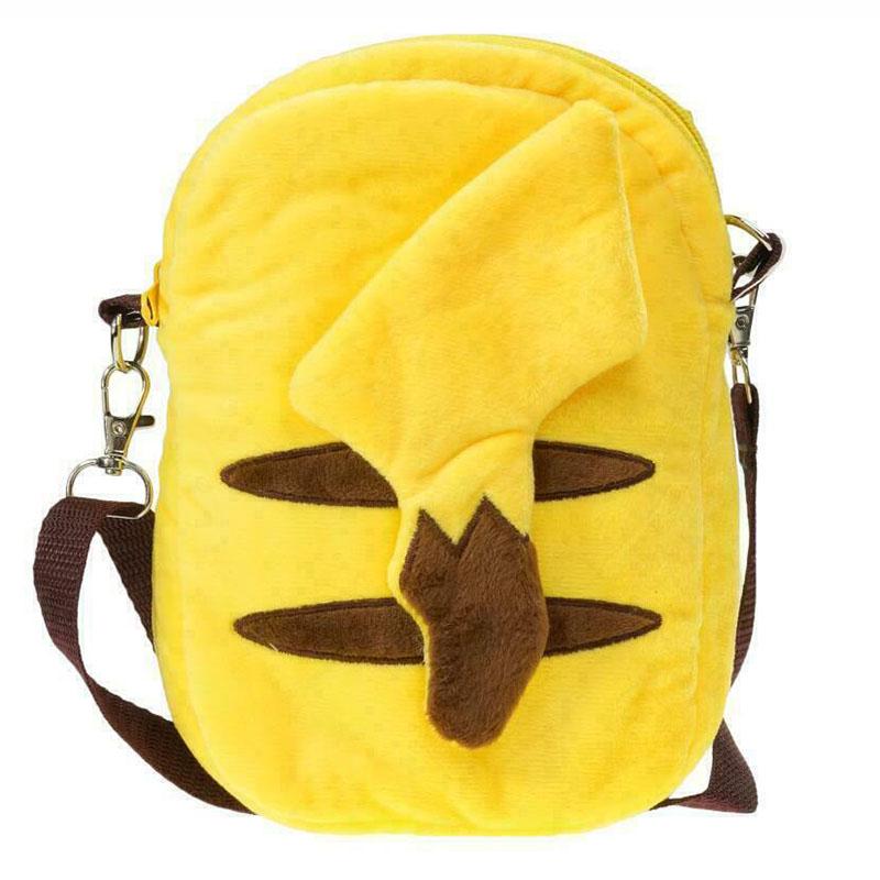 Snorlax Charmander Pikachu Eevee Psyduck Plush Backpack Kids Bag Zipper