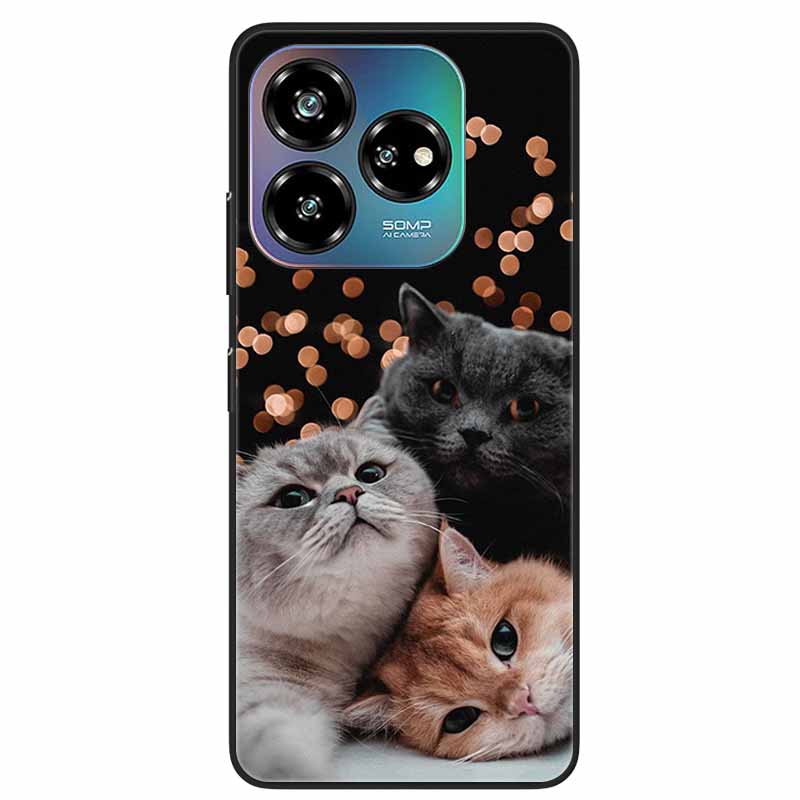 For ZTE Blade V60 Design 4G Case Soft TPU Silicone Back Cover for ZTE Blade V60 Vita / Nubia V60 Design Phone Cases Black Shells