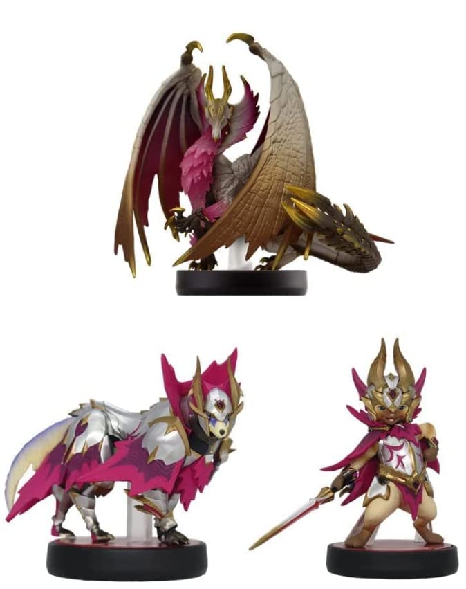 

amiibo [Monster Hunter Rise: Sunbreak Amiibo 3 types set] Mel Zena + Otomo Garuk [Melzegar] + Otomo Airu [Melzeneko] + lollol microfiber cloth