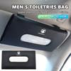 Car Tissue Box Leather Sunshade Plate Tissue Box Storage Decoration Accessories For Vauxhall VXR8 Vivaro Corsa Insignia Tigra