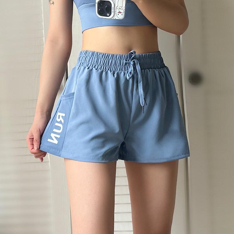 Women s Quick-Dry High Waist Sports Shorts with Inner Lining