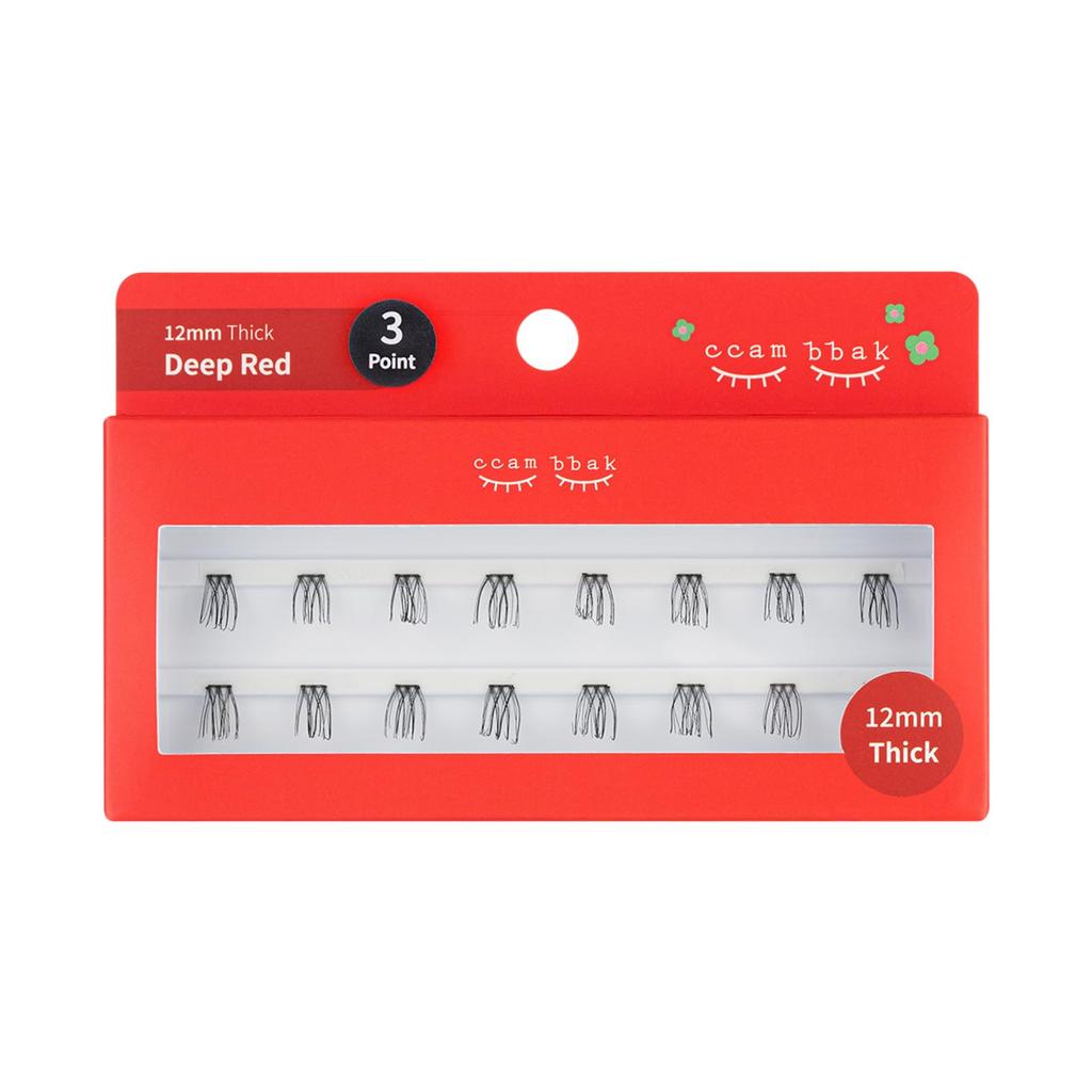 CCAMBBAK Eyelash Extensions (Partial, Semi-Permanent) - Idol-Style Eyelash Extensions, 8mm-12mm, Natural Look, Popular DIY False Eyelashes (12mm