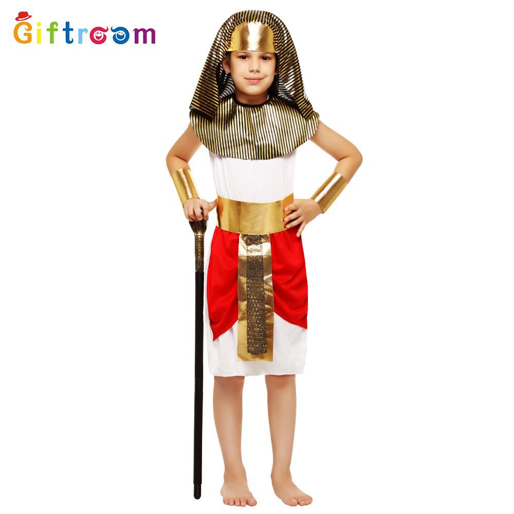 Enchanting Egyptian Prince Costume For Boys Perfect For Halloween And Stage Performances