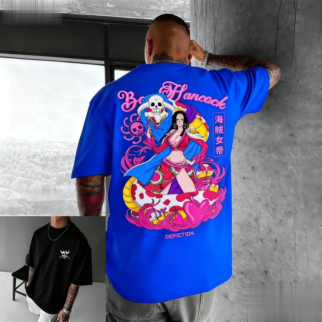 Oversized Vintage Anime One Piece Graphic T Shirt Men Women Short Sleeve Tee Streetwear Casual Top Summer Fashion Y2k Clothes