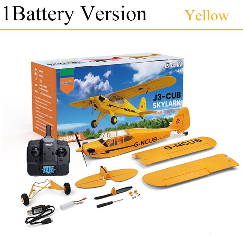 RC Plane RTF 2.4G Brushless Motor 3D/6G Remote Control Airplane Wltoys A160 Upgraded J3-CUB Ready To Fly