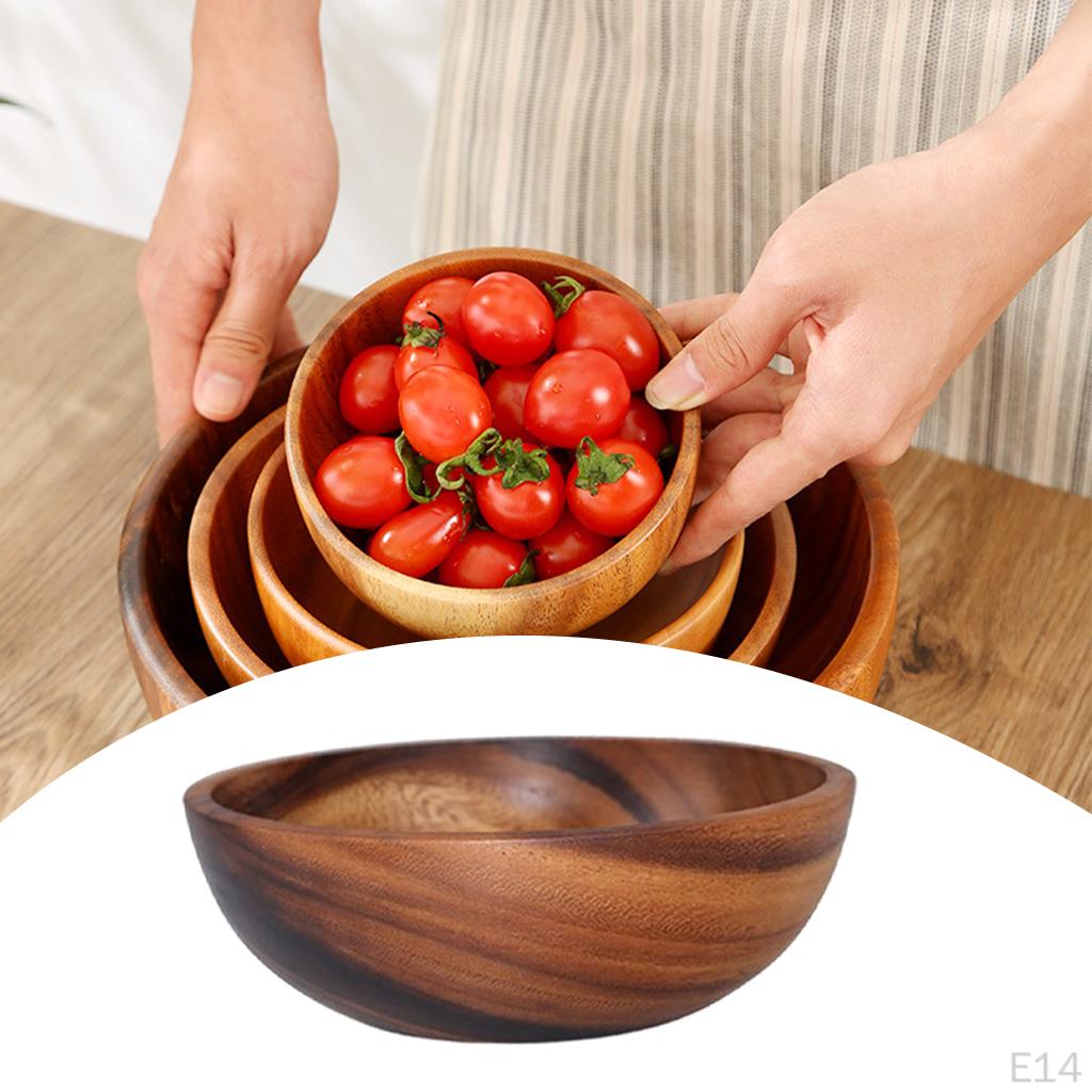 Acacia Bowl Sauce Fruits R Soup Serving Dinnerware Tableware