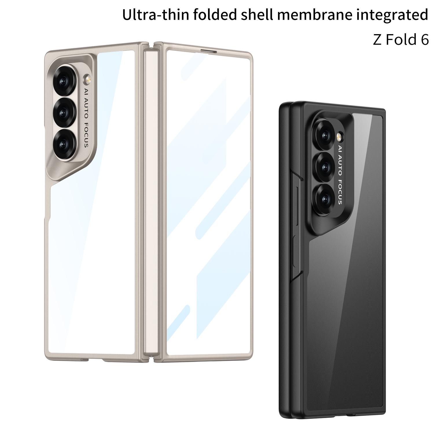 

Прозорий чохол для Samsung Galaxy Z Fold 6 Fold6 Передній екран HD Захист від загартованої плівки Протиударний розкішний чохол проти подряпин For Samsung Z Fold 6 чорний