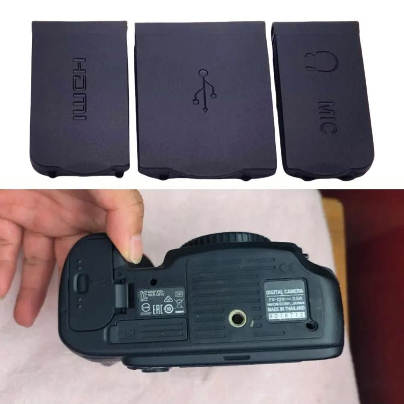 Protective Dust Caps Dirtptoof Cover Replacement for D810 DSLR Camera Precision Fit Rubber Dust Cover Set