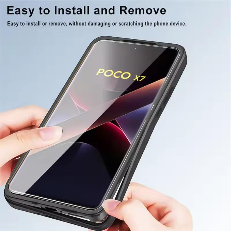360 Full Cover Bumper Case For Poco X7 X6 Pro X5 X4 GT X3 NFC Funda For Poco F7 F6 F5 F3 M5 M6 Pro Screen Protection Phone Cover
