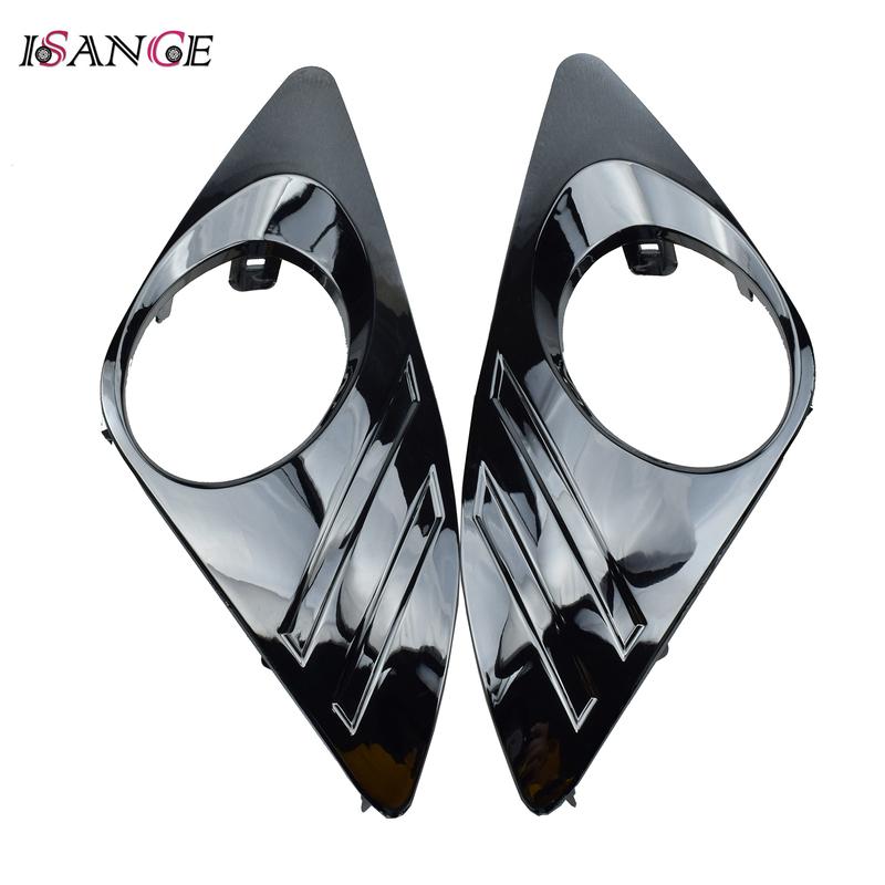 For Toyota Camry 2.5L 2012 2013 2014 Chrome Fog Light Lamp Cover Trim Bezel Holes Front Left Right LH RH Left Passenger Side