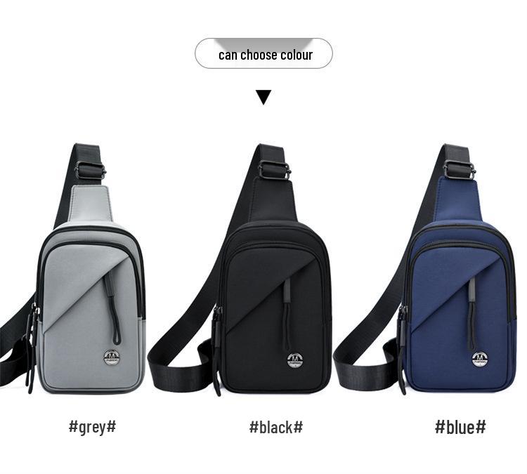 Men's Korean Style Lightweight Versatile Crossbody Bag - Wear-Resistant, Trendy, and Portable for Outdoor Cycling