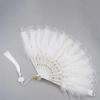 Spanish Style Artificial Feather Fan Retro Lace Fan Photo Props Folding Fan  Dance Performance