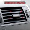 Car Dashboard Vent Adjuster Easy Installation Car Airflows Guide Plastic Construction Air Conditioning Vent Blade