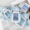 Cute Shark Plush Card Holder: Idol Photo Protector & Stuffed Toy Pendant