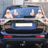 Waterproof Realistic Santa Claus Sticker Christmas Car Window Glass Decal Decoration Ride With Santa Funny Christmas Window