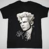 Muzyczny prezent z podpisem Billy'ego Idola dla fana Czarny Wszystkie rozmiary S-5XL  cg509 Koszulka Unisex