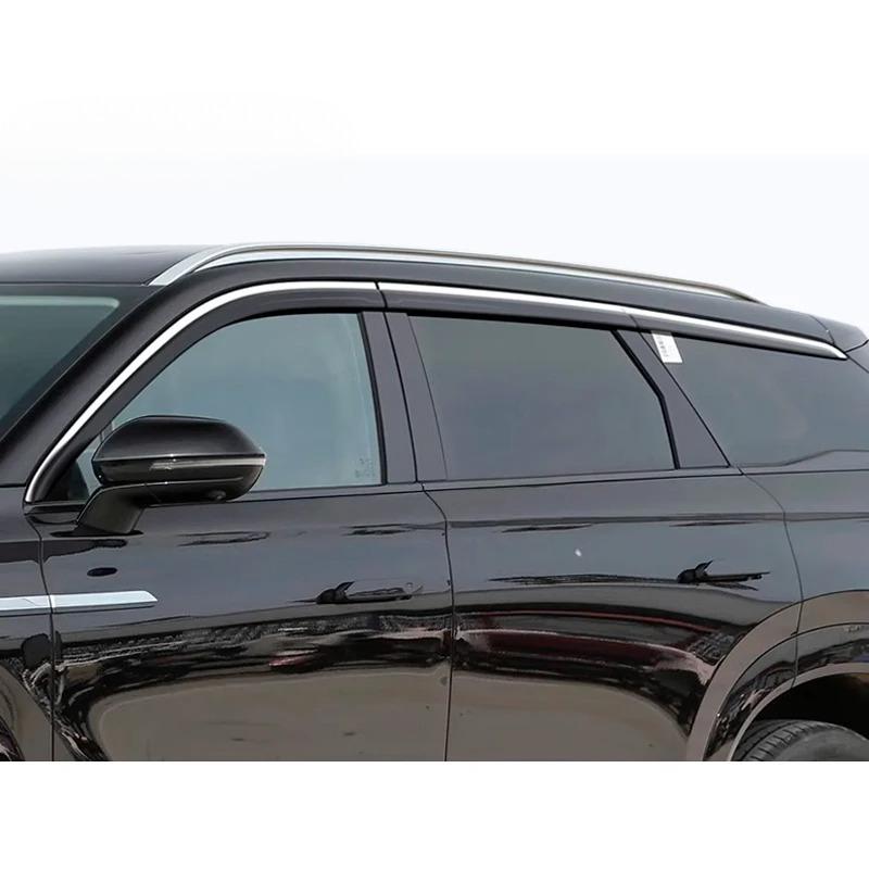 For Chery Jaecoo J8 2024 2025 2026 Car Window Visor Weather Guard Door Visor Vent Shades Vent Ventvisor Bright Strip Accessories