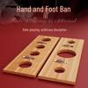 Long Love SM Wooden Gag & Handcuffs: Retro Erotic Bondage Restraints & Foot Cuffs
