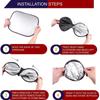 Foldable Sunscreen Curtain Car Sun Shade Reflective Fabric Windshield Sun Shade Silver Reflective