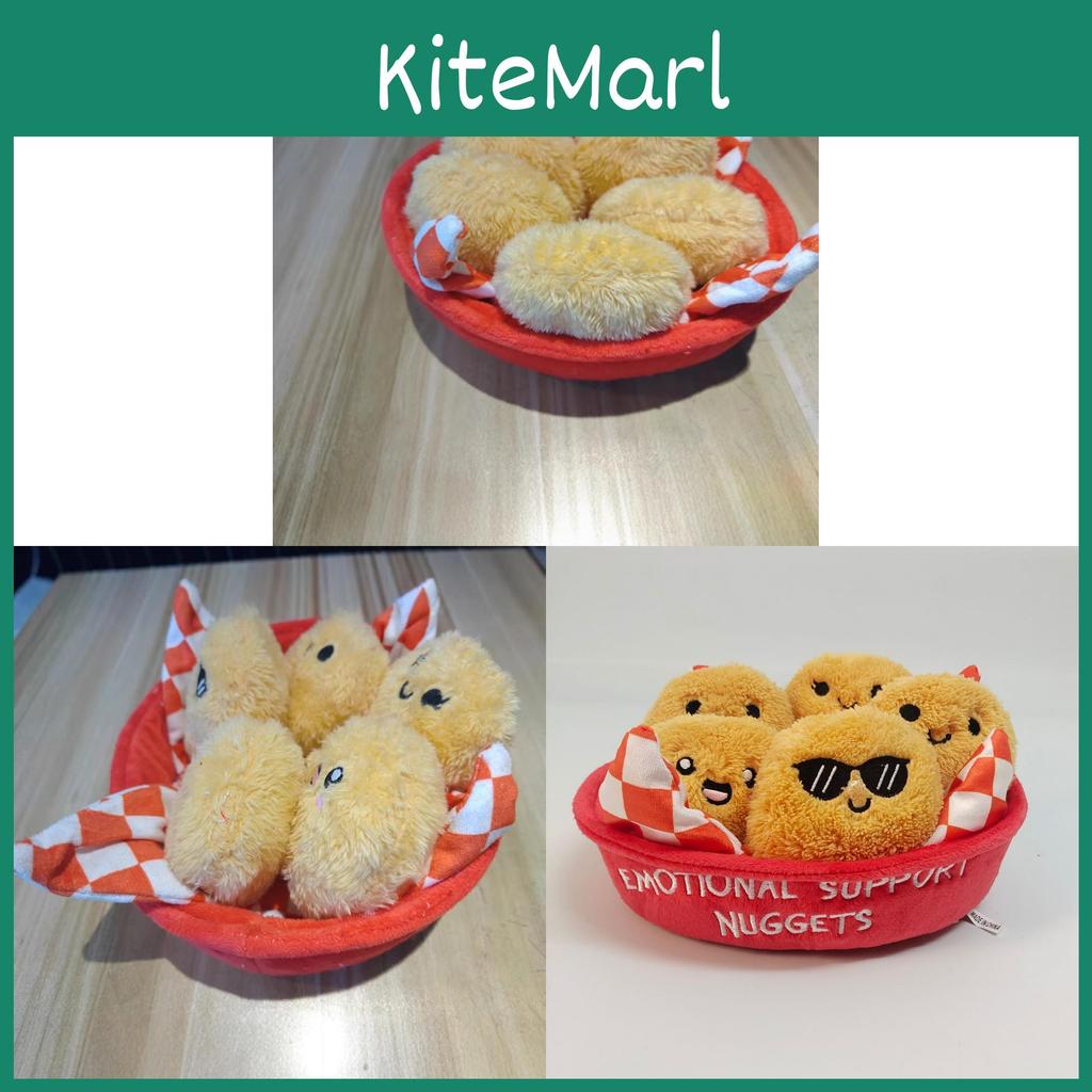 Emotional Support Chicken Nuggets Plush Toy With Soft Crystalfiber For Stress Relief And Gift