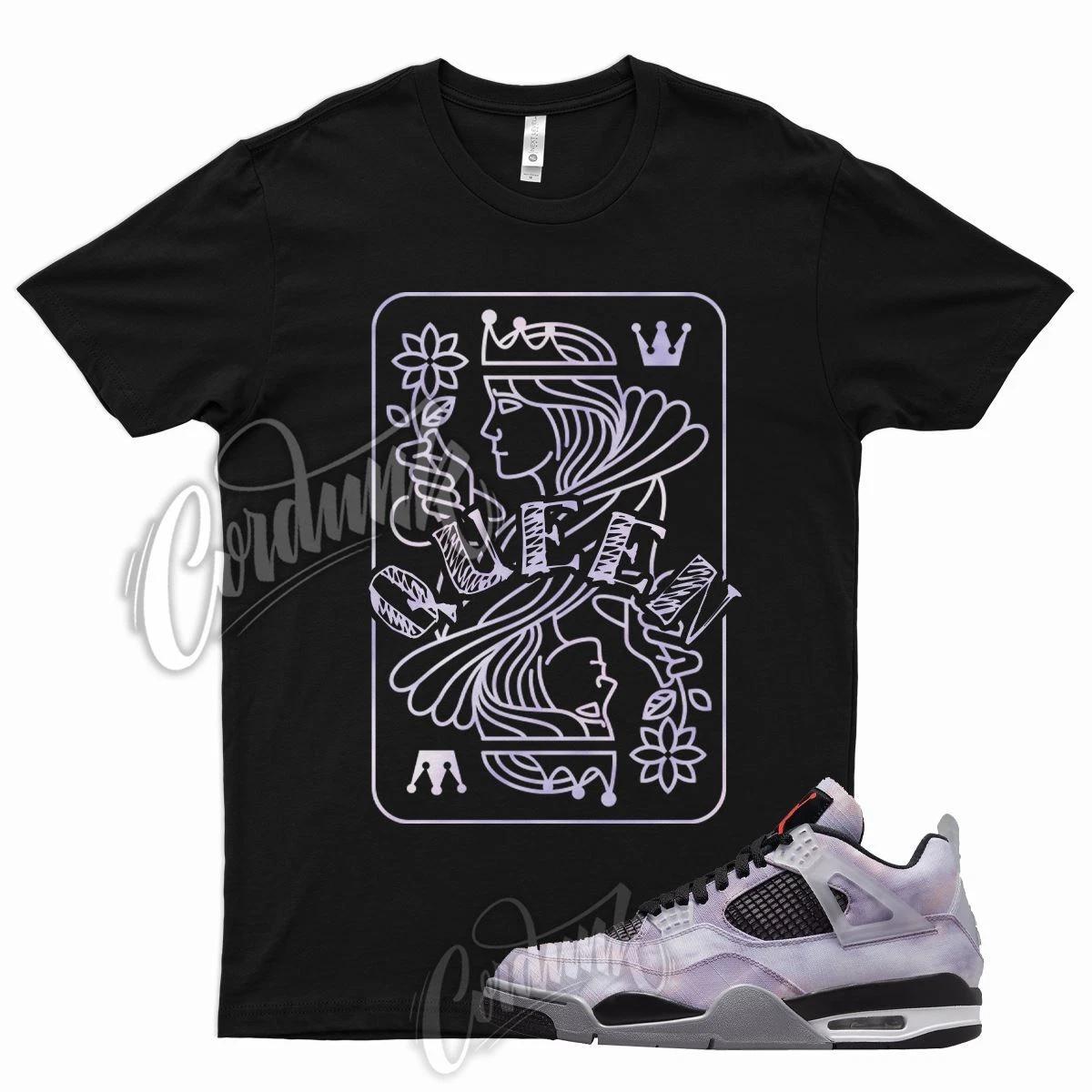 

QUEEN Shirt for J1 4 Zen Master Amethyst Wave Bright Crimson Black Cement 1 3XL