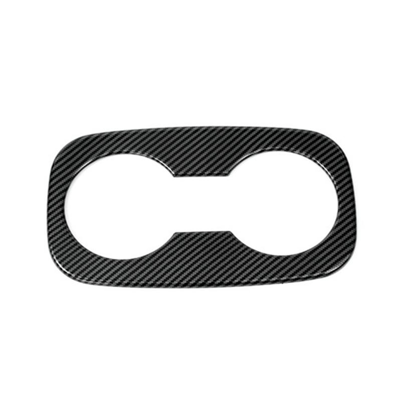 For Seeker Trax  2024 Rear Cup Holder Cover Bezel Trim Spare Parts Accessories ABS Carbon Fiber Carbon fiber