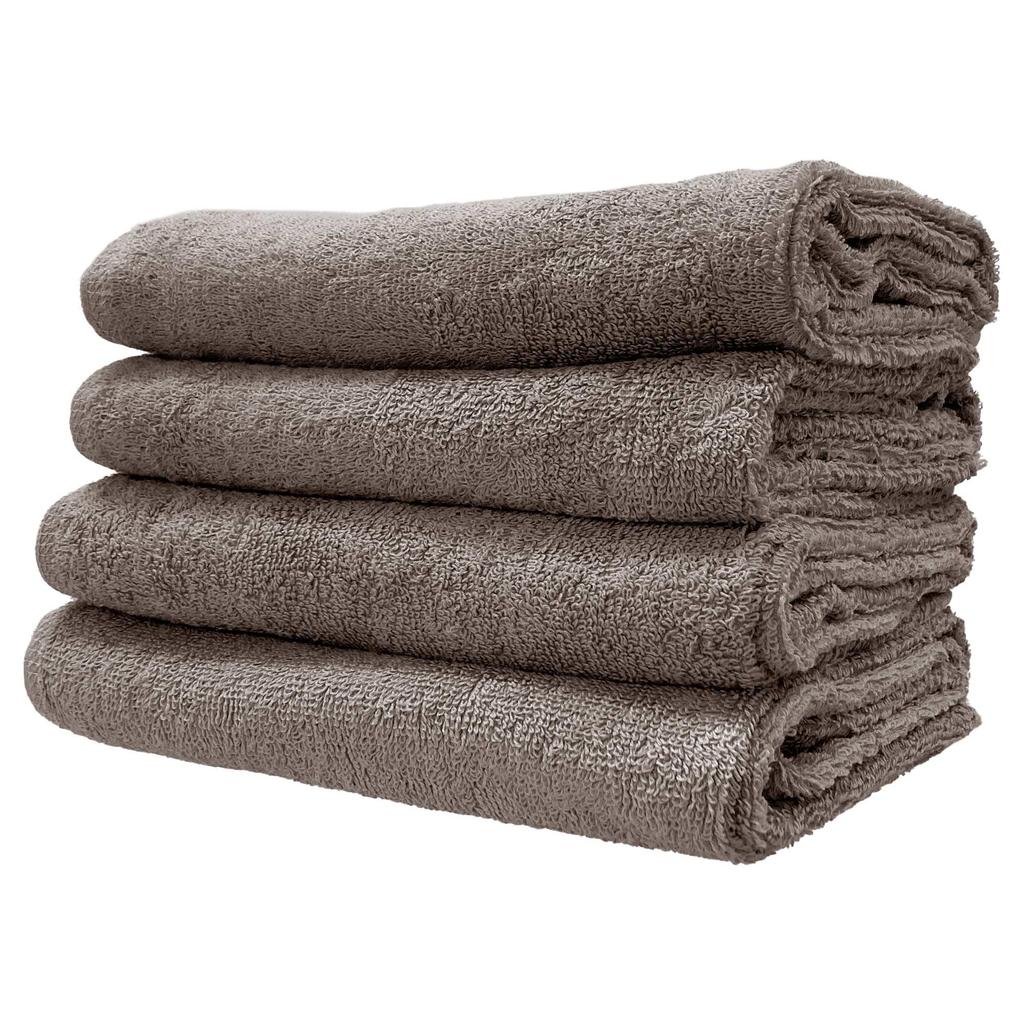 Mini Bath Big Highly Set of 4 8-Year Towels, Towels, Face, 40x100cm, 100% Cotton, Thin, Quick-Drying, Absorbent, Large, Compact, Gray, [Compressed