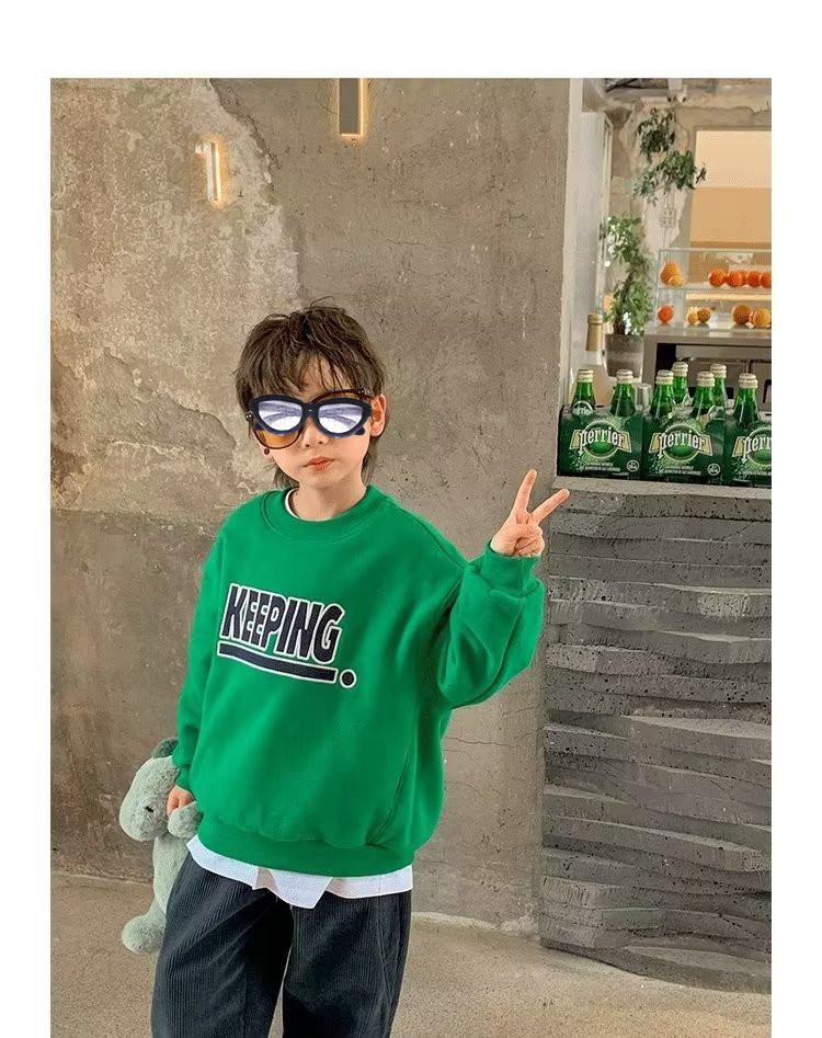 Trendige Sweatshirts für Jungen: 2023 Frühling & Herbst Langarm-Oberteile für Kinder
