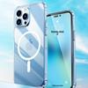 Transparent Magnetic Two-in-One Drop-Proof Protective Case for iPhone 15/14 Pro Max