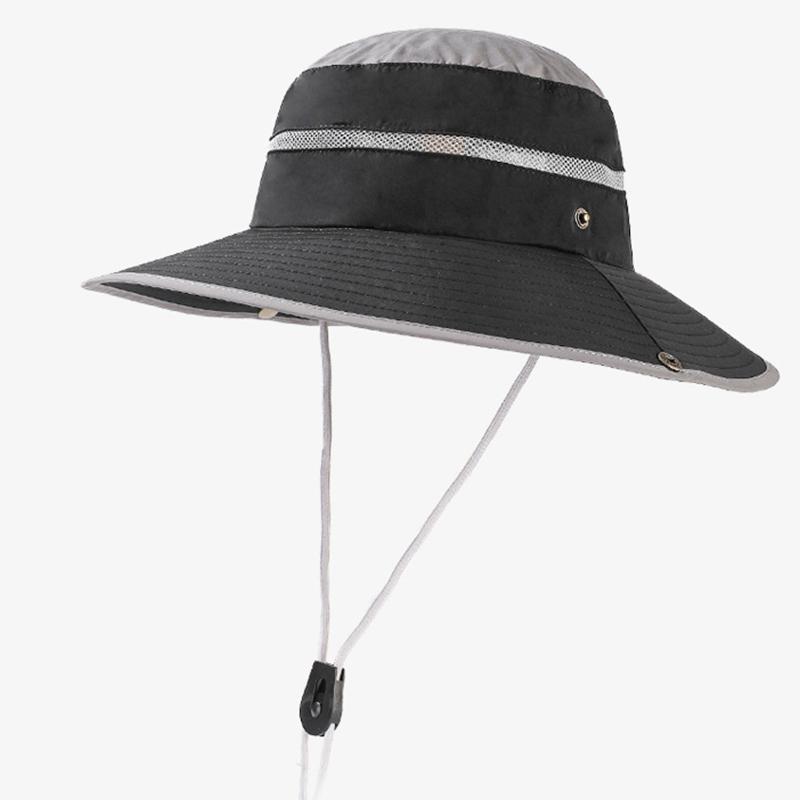 

Breathable Men Hat And Women Universal Wide Brimmed Sunshade Hatscaps Fisherman чорний