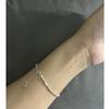 Braccialetti irregolari semplici da 1,5 mm per gioielli da donna Bracciale da donna in argento pregiato