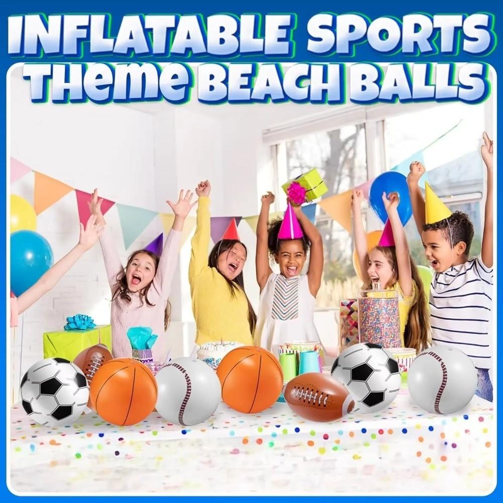 1PC Beach Football Balls Baseball Style Water Play Toys Summer Inflatable Balls  Sports Party