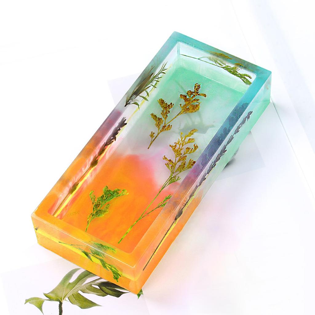 Storage Box Resins Mold Rectangular Shape Organizers Box Mold Case Epoxy Resins for Craft Making Jewelry Pencil Organizers