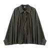Women's Solid Color Fashionable Sleeve Long Sleeved Zipper Casual Top Jacket Jacket