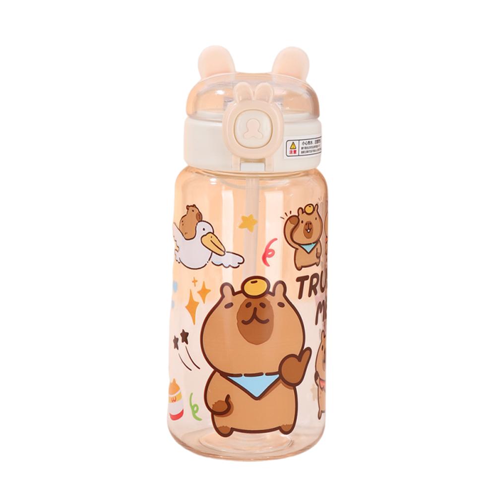 500ml Capybara Water Bottles Cartoon Capybara Drinking Bottle Drinkware Sport Water Bottle  Summer