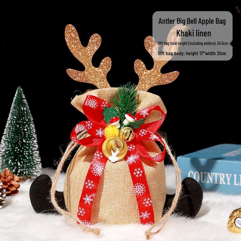 Christmas Eve Apple Candy Gift Tote & Packaging Bag