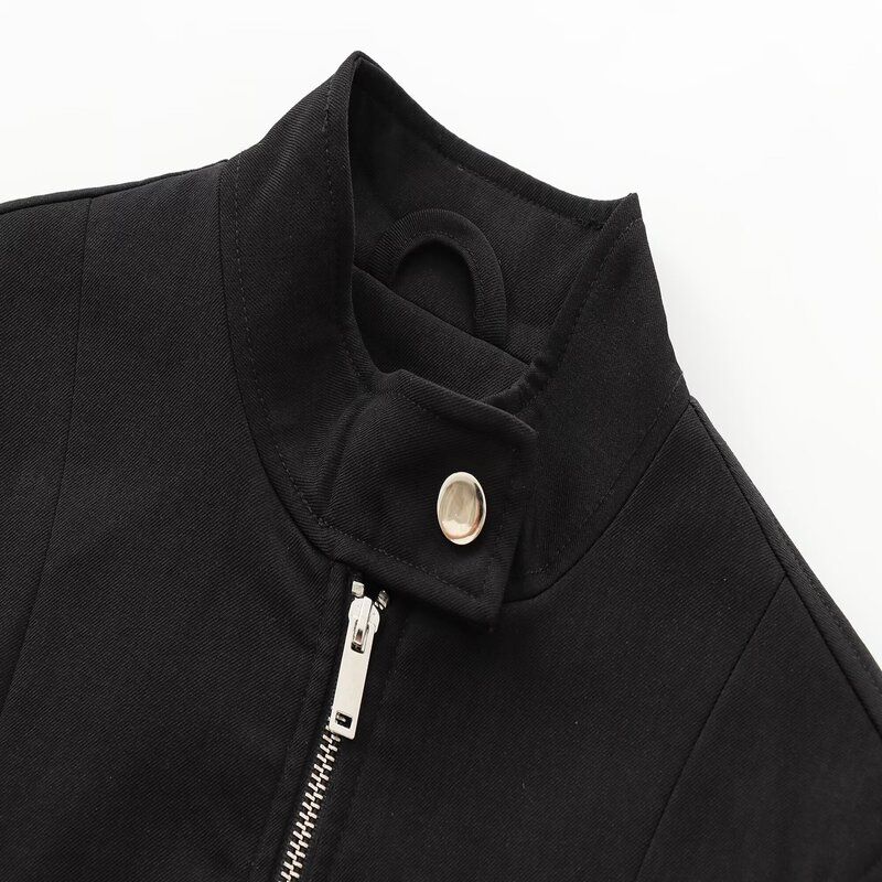 Fashion Style 2024 Fall and Winter New Women's Clothing Easiest for Match Slimming and Simple Half-High Collar Long Sleeves Short Coat 3811280