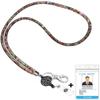 Badges Holder Retractable Lanyard  Id Lanyard Name Tag Card Badge Holder Reels Chain Clips Hanging Rope Keychain Necklace Strap