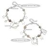 Fashionable Punk Bracelet Fashion Wristband Beaded Bracelet Hollow Star Charm Bracelet Alloy Texture for Daily Party