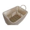 Jeu de paniers - Beige - Métal - Coton - Dimensions variées (39x29x31 cm)