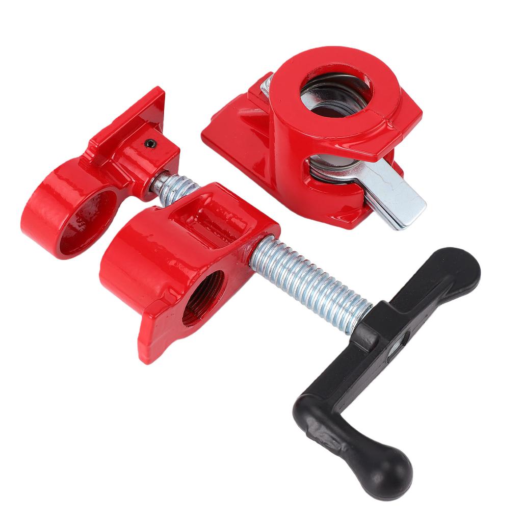 Heavy Duty Metal, Iron and Wood Clamp Set, Quick Release, Wide Base, Constructed of   Cast Iron, Suitable for 3Celsius4\  Threaded Pipe, Large F