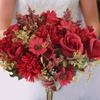 High Quality Artificial Flowers New Year's Decoration Wedding Garden Rose Arch Christmas Home Fake Silk Rose Hydrangea for Party