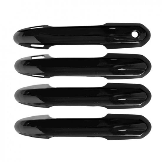 Bright black Front Car Door Handles Cover Trim 4pcs For Toyota RAV4 -