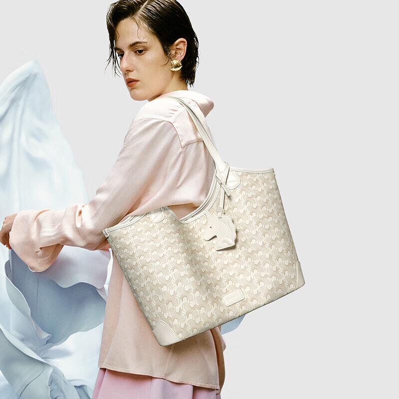 NUCELLE Wave Tote Bag with Inner Pouch