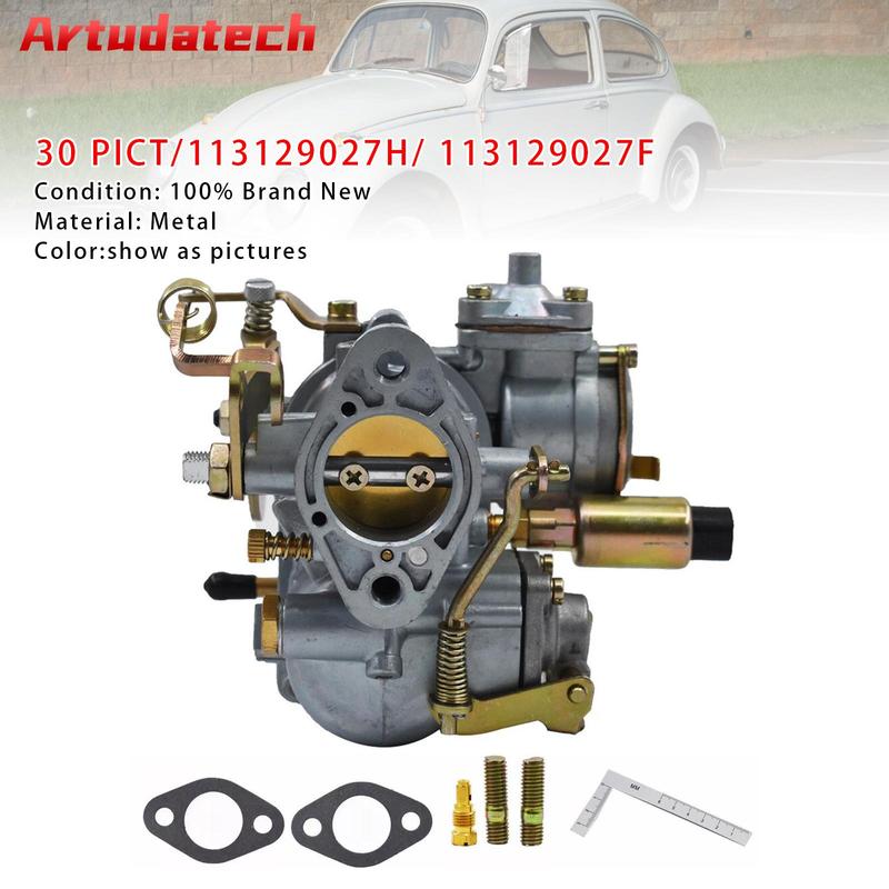 Artudatech 30 PICT-1 Carburetor 1 Barrel 113129027H For VW Beetle Single Port Engines Car Accessories