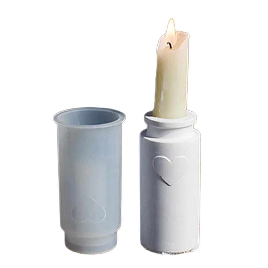 Silikonform Liebe Zylinder Vase Formen Blumentöpfe Harzformen Kerzenhalter Gussform für Tisch Heimdekorationen